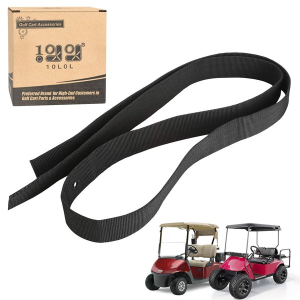 10L0L Golf Cart Bag Rack Retainer Strap for EZGO TXT, RXV, Medalist 1994.5-up, Golf Bag Holder Strap Attachment, OEM# 71853-G01 71853G01