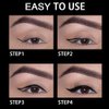 AMY'S DIARY 2 Pcs Waterproof Eyeliner Pen Super Slim&Thick Black Professional Makeup Liquid Eye Liner Pencil Long Lasting for Women(C1)