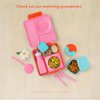 OmieBox Bento Box for Kids - Insulated with Leak Proof Thermos Food Jar - 3 Compartments, Two Temperature Zones (Single) (Packaging May Vary)