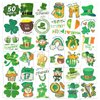 EMOME 50 Sheets Glitter Shamrock Tattoos Stickers, Individually Wrapped Glitter Irish Tattoo Stickers St Patricks Day Decorations Accessories, Glitter Temporary Tattoos for Kids St. Patrick's Day
