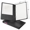 Avery Legal-Size Durable 3 Ring Binder, 1" Round Rings, Holds 8.5" x 14" Paper, 1 Black Binder (06400)