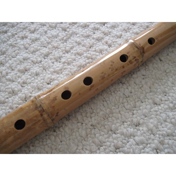 6 Hole Shakuhahci Dongxiao Bamboo Flute w. Root End Zen Instrument Good for C/D/F/G Key