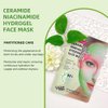 Niacinamide -Gel Mask, Hydrating Mask, Sheet Masks with Niacinamide Brightening Sheet Mask, Facial Mask Made with Hydrogel,Ceramide 12 pack