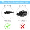 GLDYTIMES Hoverboard Charging Port Replacement (3 Prong 3 pin) for Hover-1 swagtron TOMOLOO Segway Smart Self-Balancing Electric Scooter etc. (3 Prong 3 pin 2 Wires)