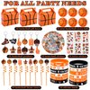 Winrayk 122Pcs Basketball Party Favors Birthday Supplies Gift Bag Straws Stress Ball Tattoo Sticker Silicone Band Basketball Gifts Toys Goodie Bag Stuffers Sports Basketball Party Supplies Decorations