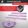 Sleeve Stars Tennis Elbow Brace for Men & Women, Tendonitis Elbow Brace & Strap Golfers Elbow Brace Counterforce Band for Tendon Pain Relief & Support for Forearm w/ 3 Straps Fits 9-23" (Pair/Light Purple)