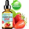 Botanical Beauty STRAWBERRY SEED OIL. 100% Pure Natural Virgin Unrefined Cold Pressed Carrier Oil 1 Fl Oz- 30 ml. for FACE, SKIN, BODY, DAMAGED HAIR, NAILS. Rich in Omega-3, Vitamin C, Vitamin E