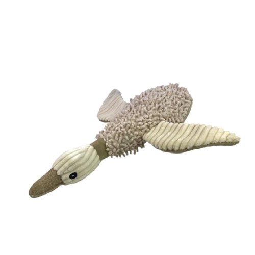 Plush Dog Toys with Durable Squeaker and Crinkle Paper Dog Chew Toy Multi-Size and Color by Petlou (Natrual Wild, 12 Inch Mallard Duck)