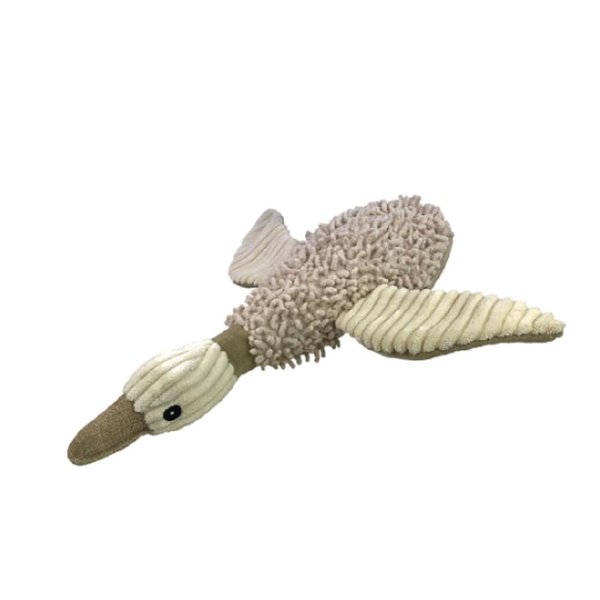 Plush Dog Toys with Durable Squeaker and Crinkle Paper Dog Chew Toy Multi-Size and Color by Petlou (Natrual Wild, 12 Inch Mallard Duck)