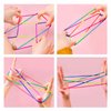 SAFIGLE 20 Pcs String Flip Rope Cats Cradle Game Cats in The Cradle Colourful Finger Rope Elastic Fitness Game Hand Game Educational Stretch Rope Cat Games Elastic Band Child Cloth Toy