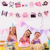 2pcs Pink Movie Night Party Garland – Easy-to-Assemble Popcorn, Camera & Film Themed Banners for Girls’ Birthdays, Baby Showers & Theater-Themed Celebrations