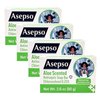Asepso Antibacterial Aloe Scent Bar Soap - 4 Pack, 80g/2.8 oz Each, Moisturizing Formula with Aloe Scent for Healthy Skin, Fight Skin and Heat Rash
