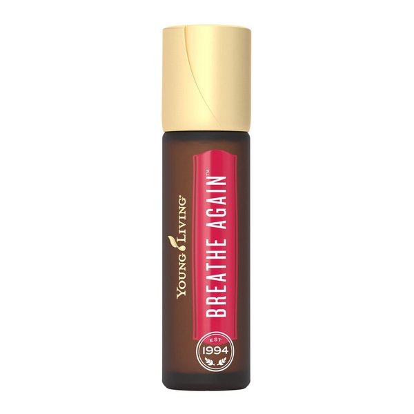 Breathe Again Essential Oil Roll On by Young Living - 10ml for Easy Relief - Combines Copaiba, Myrtle, and Peppermint with Four Different Types of Eucalyptus