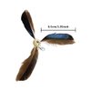 6pcs Cat Wand Attachment, Spining Propeller Cat Toys, Cat Propeller Toy with Bell, Replacement Artificial Feather, Indoor Cat Toy, Cat Interactive Toy(Brown)