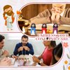 Bememo 100 Pcs Little Jesus Figures Original Design Mini Rubber Jesus Toys to Hide and Seek Christmas Religious Party Favors Sunday School Baptism Gifts