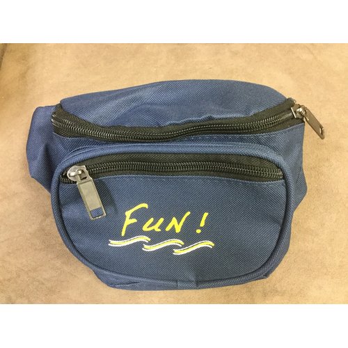Yens Fanny Pack for Men Women - Waist Bag Pack - Lightweight Belt Bag for Travel Sports Hiking (FN-Fun 3-Zip, Navy Blue)
