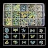 Nail Art Charms for Acrylic Nail Design Kit 300PCS Resin 3d Nail Charms Kawaii Bear Butterfly Flowers Cute DIY Nail Decorations Accessories Supplies
