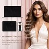 GOO GOO I Tip Hair Extensions Real Human Hair, 24inch 50g 50S, Cold Fusion I Tip Hair Extensions, Invisible Remy Hair Extensions, #1 Jet black