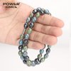 Power Ionics 0.3 inches Colorful Tourmaline Beaded Necklace, Infinity Necklace, Fit for Size 19 inch, with Magnet Buckle