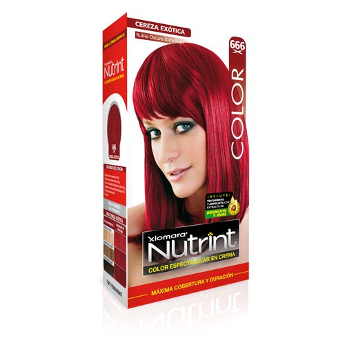 Xiomara Nutrint Hair Color Cream 666 EXOTIC CHERRY/Tinte Rubio Oscuro extra rojo 666