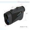 SereneLife Advanced Golf Laser Rangefinder with Pinsensor Technology - Waterproof Digital Golf Range Finder Accurate up to 540 Yards - Upgraded Optical View
