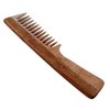 THE Unltd India Neem wood Handmade Comb For Detangling Long, Thick and Wavy Hair, Wide Tooth Structure for Gentle Grooming Anti Static, Hair Comb With Handle for Men, Women and Kids (Wide Teeth)