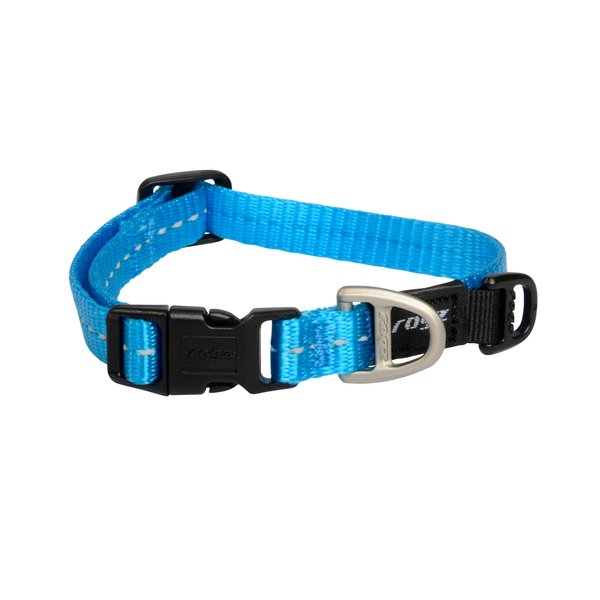 Reflective Dog Collar for Small Dogs, Adjustable from 8-13 inches, Turquoise