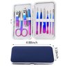 Manicure Set,Men Women Nail Clipper Set,10 Pieces,Stainless Steel Nail Kit Manicure Kit. Personal Care Pedicure,Nail Tool Set Care Grooming kit with Portable