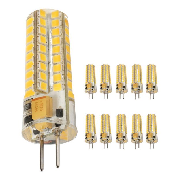 Ukey U GY6.35 LED Bulb, Halogen Replacement 50W Bi-pin Base AC/DC 12V 2700K Warm White Dimmable,led Landscape Light Bulbs 50W Replacement10Pack (5)