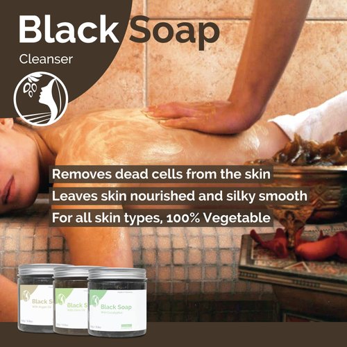Fatima's Garden Olive Oil Black Soap - Natural Cleanser, 250g