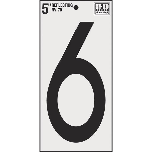 5 Reflective Vinyl Numbers
