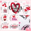 45 Pcs Valentines Day Heart Love Stickers for Scrapbooking Waterproof Vinyl Stickers Decal Romantic Valentines Stickers for Water Bottle Laptop Car Envelopes Phone Wedding Party Kid Teens Adults Gifts