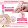 Pretty memory Lash Extension Supplies Eyelash Extension Kit, Lash Mannequin Head with Removable Eyelids Silicone Practice Set for Makeup and Eyelash Graft