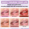 QIUFSSE Korean Clear Lip Oil Tinted Lip Plumper Gloss for Women Big Brush Head Hydrating Lip Glow Oil for Lip Care and Dry Lips - 05 Smoke Gray Pink