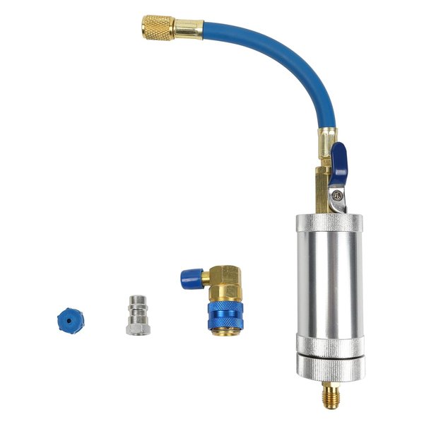 LINXINO AC Oil Injector Tool R134A Compressor Oil Dye Injector Car Automotive A/C Dye Injector Tool Kit with Snap Quick Coupler 2OZ Car HVAC AC Dye Kit for R12 R22 Refrigerant System