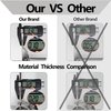 NKJVE 2 Pack Rv Door Latch,Rv Door Holder,304 Stainless Steel 6 Inch T Style Entry(16 Screws),Rv Door Latches for Outside Door,Camper Door Latch,Trailer Catch to Keep Door Open Stop,Enclosed Trailer