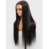 UNICE Silk Straight Pre Everything Frontal Wig 13x4 Ear to Ear Pre Cut Lace Front Wigs Human Hair Bleached Invisible Knots Put on and Go Glueless Wig Human Hair Pre Plucked 18 inch