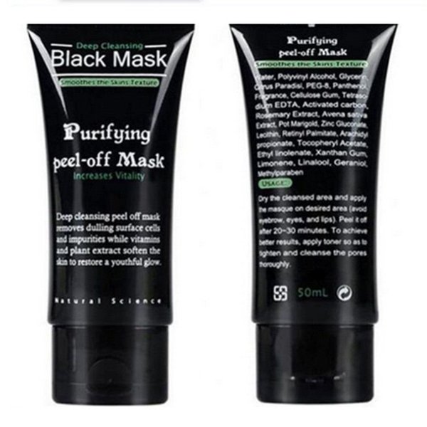 DISAAR Beauty Black Mud Deep Cleansing Purifying Peel Off Facail Face Mask Remove Blackhead Facial Mask