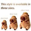 Tanha Capybara Plush Toy, Capybara Stuffed Animals, Soft Capybara Stuffed Toy, Cute Capybara Plush, Capybara Gifts - with Hamburger Backpack, 45cm / 18inch