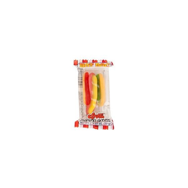 e.frutti Hot Dog Gummi Candy - Pack of 60 Individually Wrapped Hot Dogs