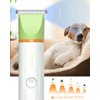 Dog Grooming Clippers Kit, All-in-One Low Noise Dog Paw Trimmer Electric Rechargeable Cordless Small Quiet Pet Foot Shaver Stainless Steel Scissors and Comb for Dogs Cats at Home