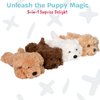 PixieCrush Dog Stuffed Animals for Girls Ages 3-8 - Mommy Labradoodle with 4 Puppies- Magical Dog Pillow Plushie - Enchanting Puppy Surprise Toys for Imaginative Play