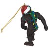 Design Toscano Bigfoot The Holiday Yeti with Santa Hat Funny Christmas Tree Ornament, Small X 3, Abominable Snowman