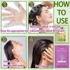 10 Pack Bubble Plant Black Hair Dye Kit,Natural Plant Extract Hair Dye Shampoo for Gray Hair Coverage,30ml Hair Color Shampoo with 10 Pack Hair Masks