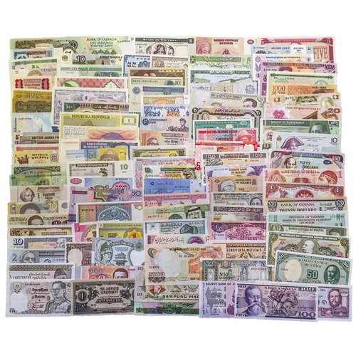 50 World Banknotes Different Paper Money UNC and AU Foreign Notes Old Currency Collection