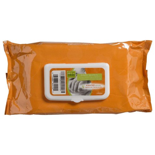 Nice 'N Clean Baby Wipes Scented, Solo Softpack, 7 x 8 Inch, M225XT (Case of 960)