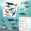 Shark Tattoos Stickers,16 Sheets 108 Pieces Shark Themed Tattoos Stickers Party Decoration Supplies Party favors for Kids Adults