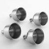 YWQ 6 Pcs Stainless Steel Flask Funnels, Set of 6 Easy to Use Funnel for Flasks