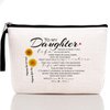 Hanamiya Na Sweet 16 Gifts for Girls, Daughter Gifts from Mom, Makeup Bag-Daughter Birthday Gifts -16 Years Old Girl Birthday Gift, Cosmetic Pouch, Travel Case