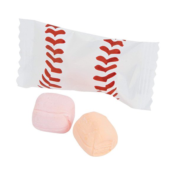 Baseball Sweet Creams Candy - 108 Pieces Individually Wrapped (Strawberry and Orange Flavored)